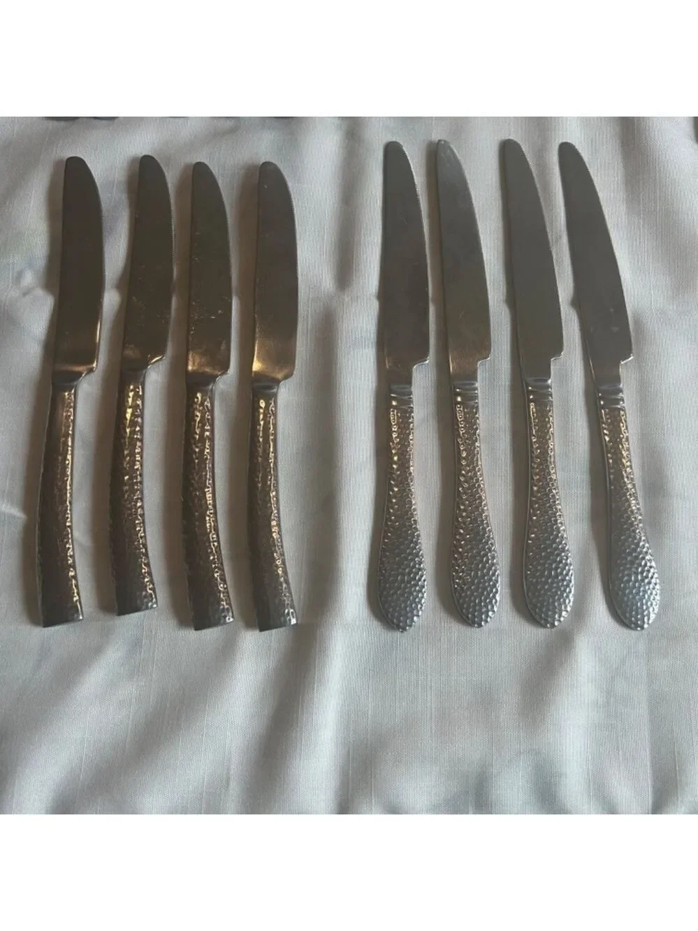 Hampton hammered silverware